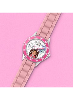 PlayandDream Gabby's Dollhouse Pink Silicone Time Teacher Strap Watch  - Image 4