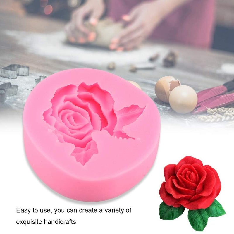 Fdit Rose Shape Silicone for Cake Fondant Chocolate Decorating Tool Baking Accessory - Image 4