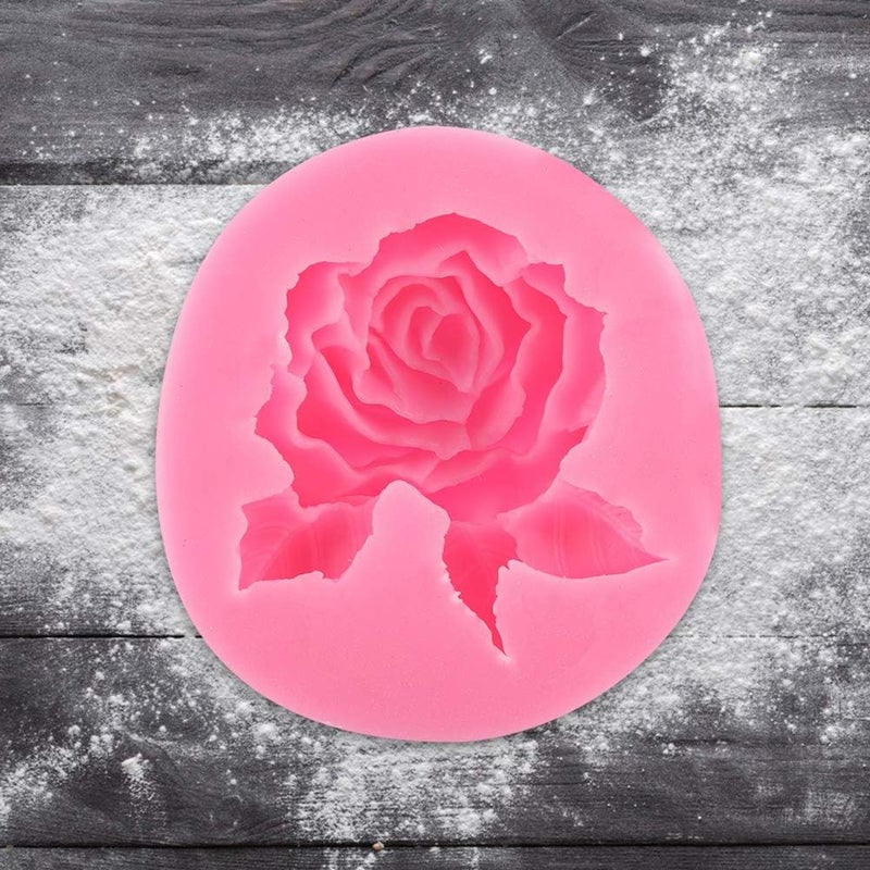 Fdit Rose Shape Silicone for Cake Fondant Chocolate Decorating Tool Baking Accessory - Image 5