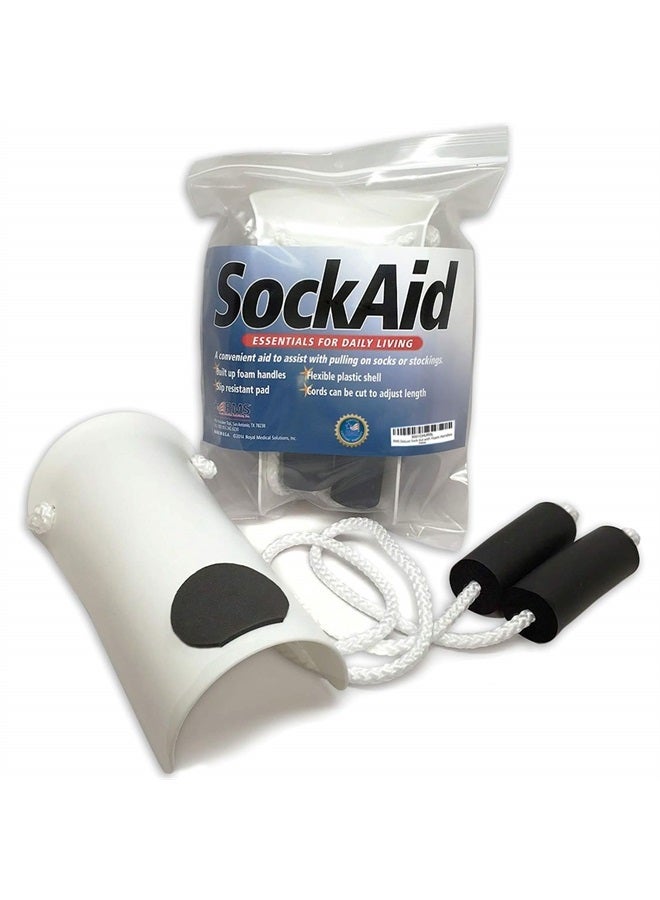 RMS Deluxe Sock Aid - Socks Helper with Foam Handles (for Regular Socks) - Image 1