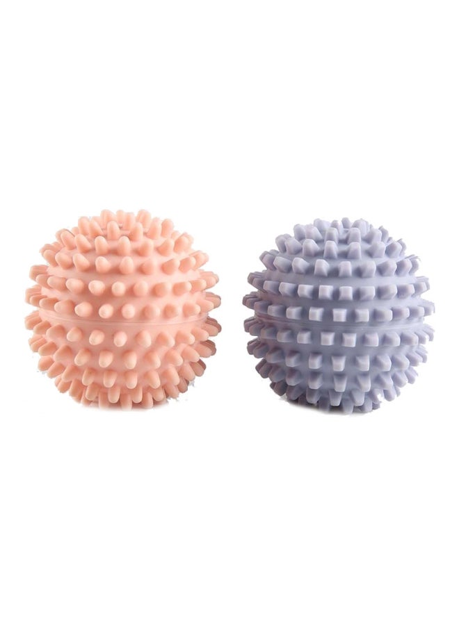 NIBEMINENT 2-Piece Multipurpose Dryer Ball Set Grey/Pink 22.2 x 7.2 6.8cm 