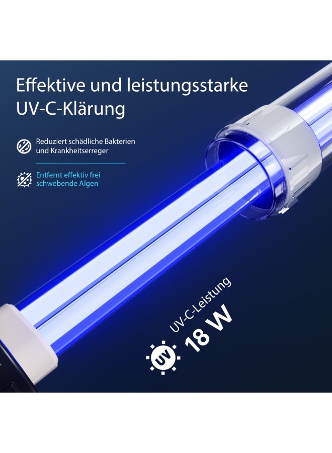 سان سان فلتر مياه الضغط Sunsun CPF-15000 UVC 18W حتى 30000l - Image 4