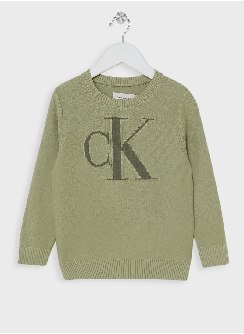 كالفن كلاين جينز Kids Graphic Logo Sweatshirt