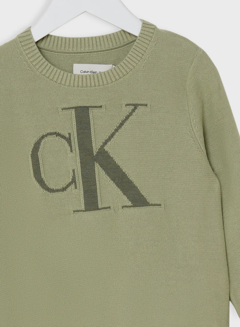 كالفن كلاين جينز Kids Graphic Logo Sweatshirt