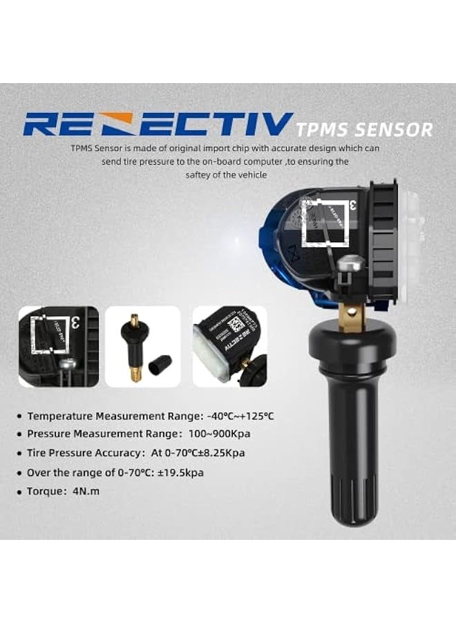 Topleo SSHENG GM 13598772 TPMS Sensor,315Mhz Tire Pressure Monitoring System(TPMS) Sensor Replacement for Buick GMC Chevrolet Cadillac Pontiac Hummer Saturn(4PCS) - Image 4