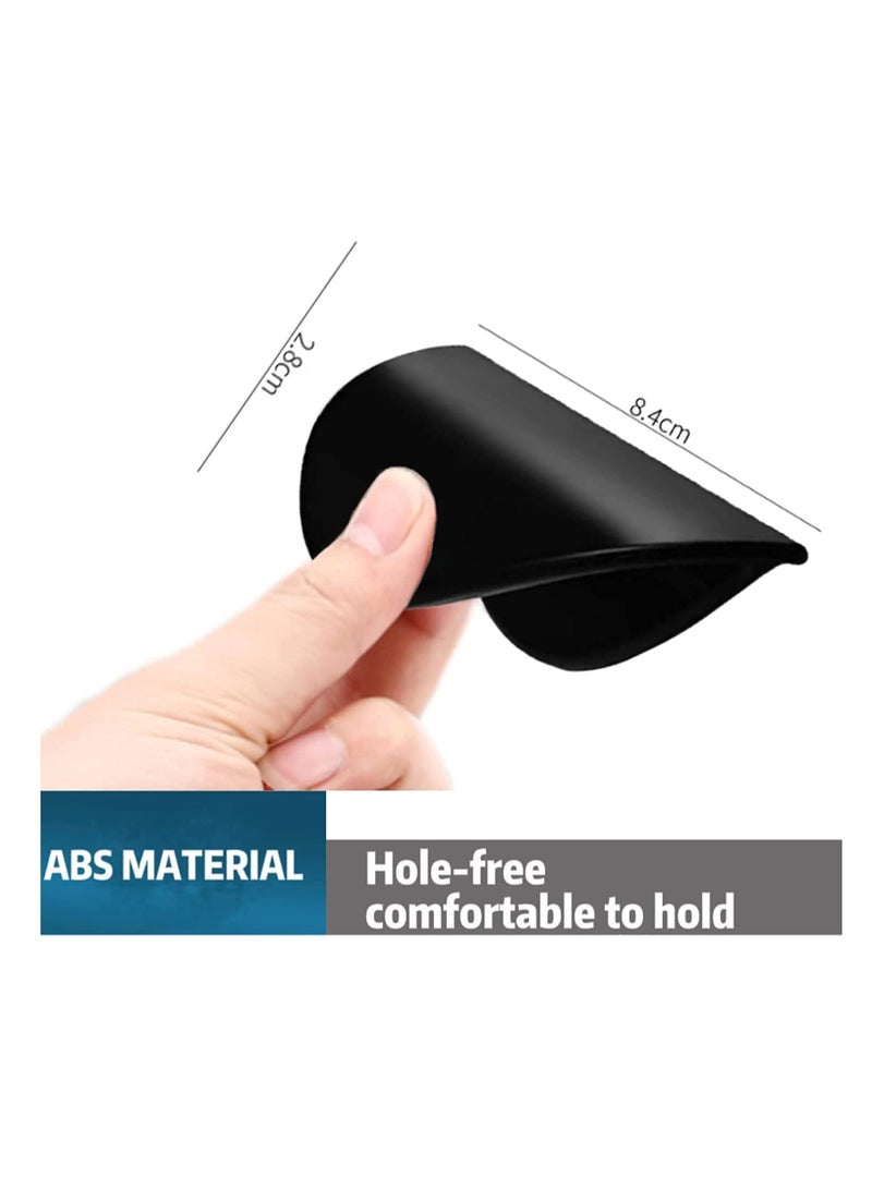 SYOSI 4pcs Self Adhesive Handles Balcony Door Handles Cabinet Drawer Handles Self Adhesive Plastic Handles for Cabinets Windows Sliding Doors Easy to Open Handles - Image 3