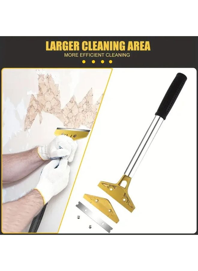 1 Set Razor Blade Scraper Tool With 10 Replacement Metal Blades For Glass Tiles Stovetops - Image 5