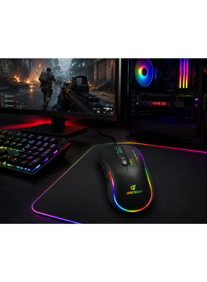 جيرتك فأرة الألعاب XP13 GUNS RGB – فأرة ألعاب بمستشعر بصري بدقة 3600 نقطة في البوصة - Image 5