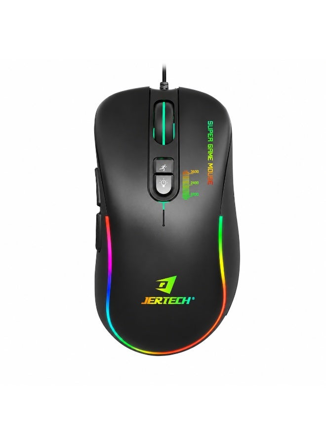 جيرتك فأرة الألعاب XP13 GUNS RGB – فأرة ألعاب بمستشعر بصري بدقة 3600 نقطة في البوصة - Image 1