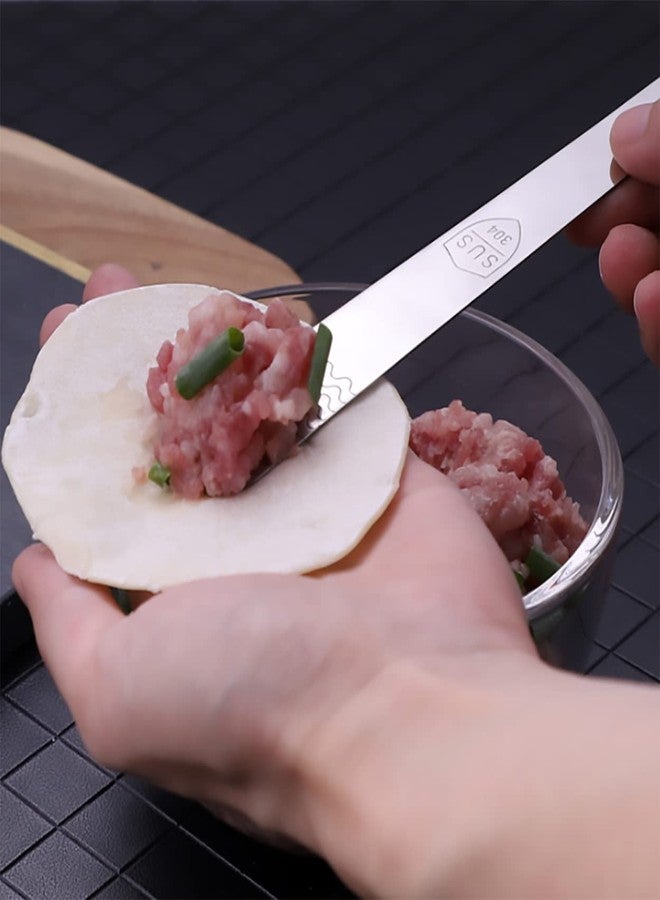 Dadamong Dumpling Wonton Filling Spoons Stuffing Spoon Spatulas 304 Stainless Steel Multipurpose Dessert Butter Cream Jam Cheese Spreader Dumpling Filling Spreading Spoon (3) - Image 2