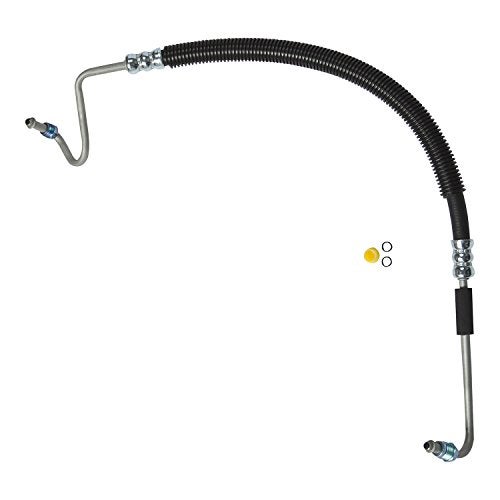 Edelmann 92082 Power Steering Pressure Hose: Replacement for - 2012-00 GM; Suburban, Yukon, 07-03 Hummer H2, 06-02 Avalanche, 00-99 GM; Silverado, Sierra; W/Hydroboost, Black - Image 1