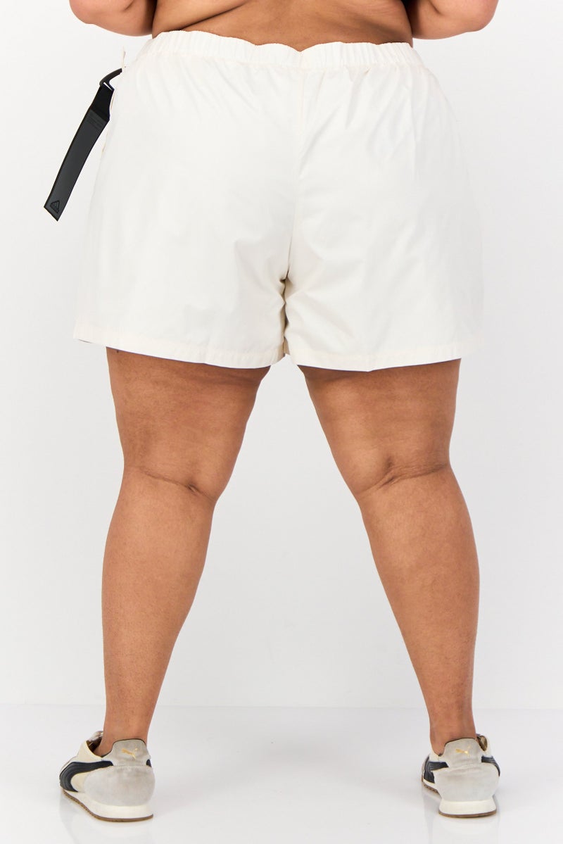 Adidas Adidas x Parley Women Plus Size Training Shorts, White  - Image 4