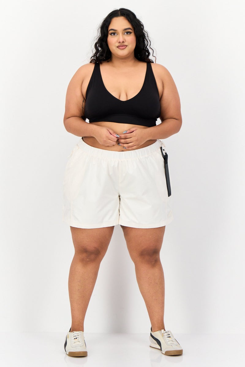 Adidas Adidas x Parley Women Plus Size Training Shorts, White  - Image 3