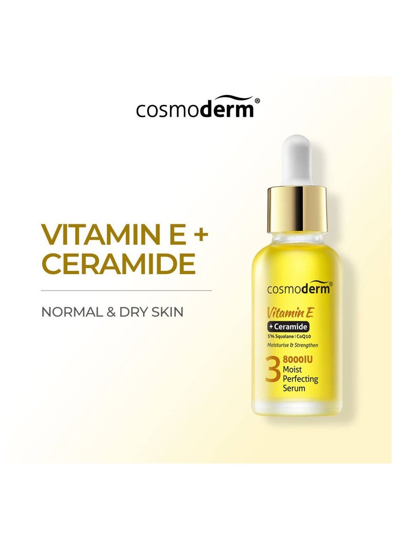 كوزموديرم سيروم كوزموديرم المرطب والمكمل بفيتامين هـ والسيراميد ٨٠٠٠ وحدة دولية (٣٠ مل) - Image 1