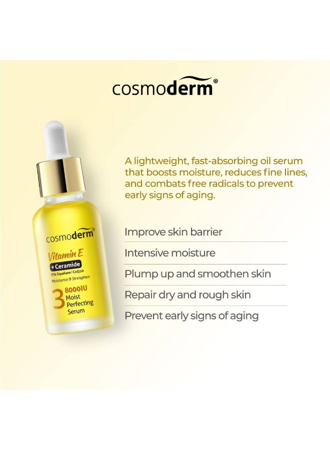 كوزموديرم سيروم كوزموديرم المرطب والمكمل بفيتامين هـ والسيراميد ٨٠٠٠ وحدة دولية (٣٠ مل) - Image 2