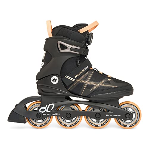 K2 Skate Alexis 80 Boa, Color: Black Pink, Size: 8.5 (I230200401085) - Image 2