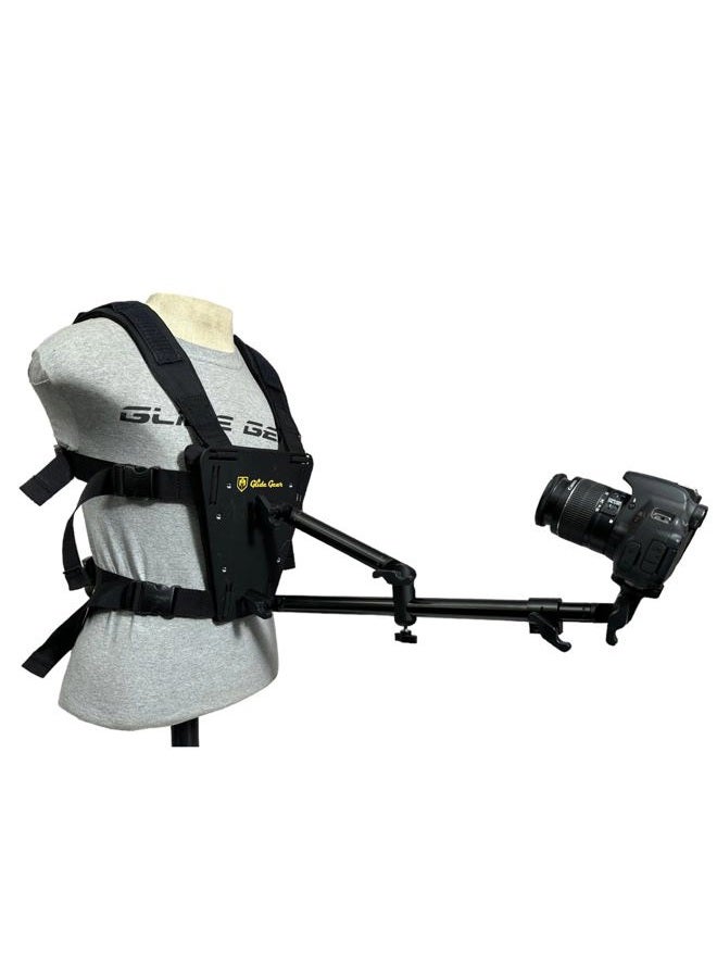 Glide Gear SNC 100 Snorricam Rig, 3rd-Person Chest Mount for DSLR or Smartphone, 3.3lb Payload, 3ft Articulating Arm, Lightweight Aluminum Harness - Image 4