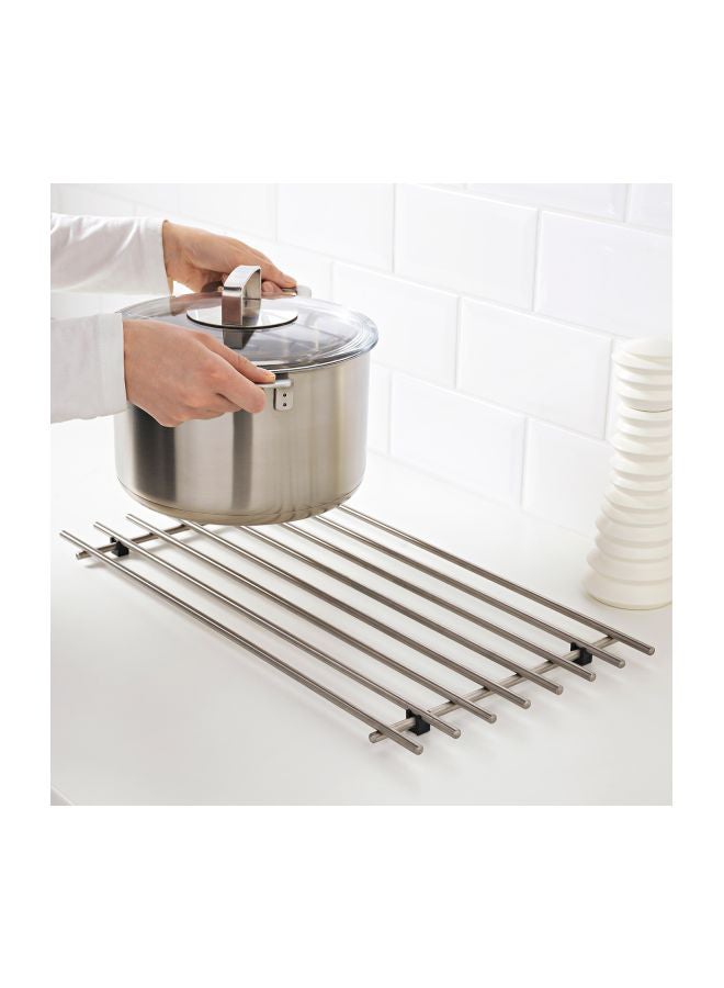 Stainless Steel Trivet Silver 50x28cm - Image 2
