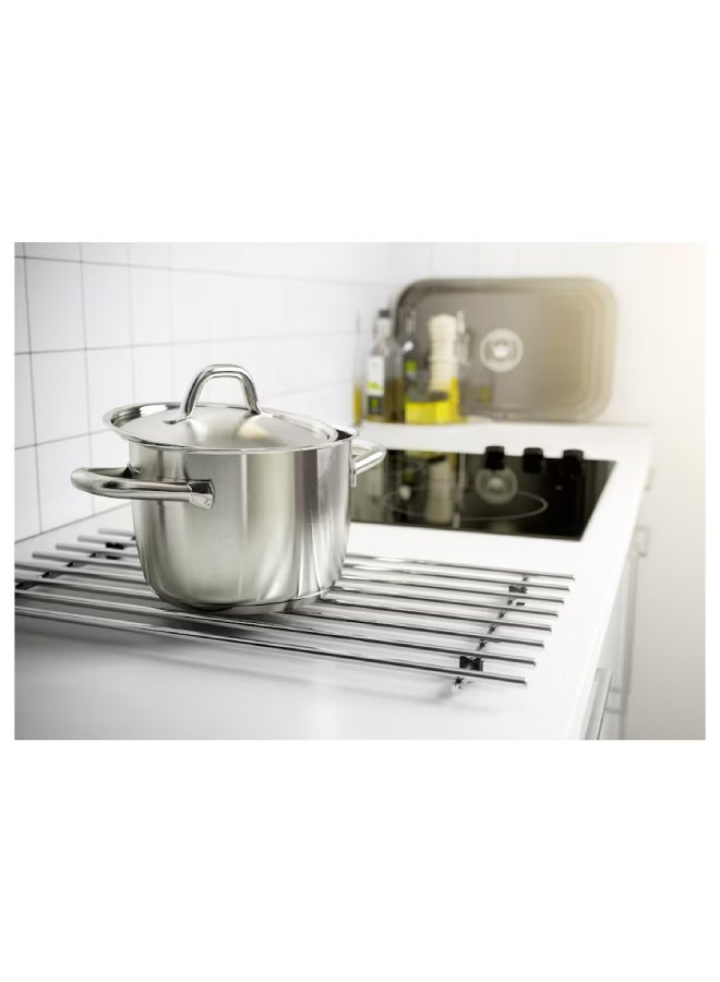 Stainless Steel Trivet Silver 50x28cm - Image 3