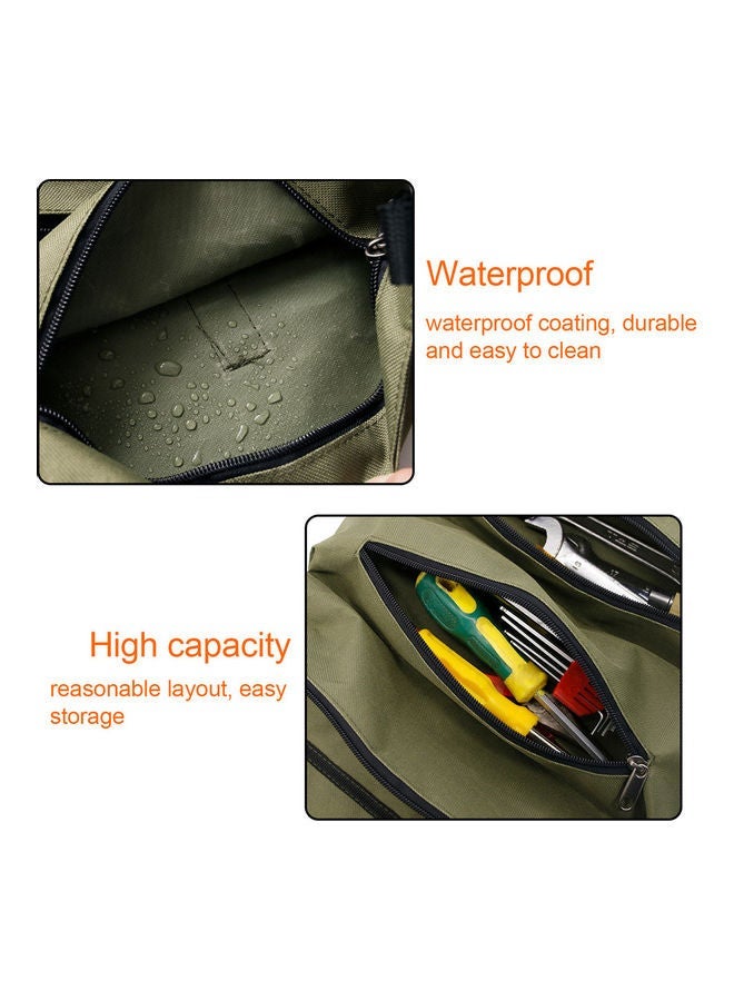 NIBEMINENT Car Tool Roll Up Bags Waxed Canvas Storage Carriers Pouch Tools Tote Sling Holder Back Seats Organizer  - Image 5