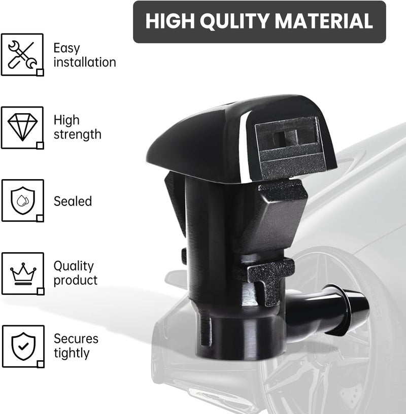 Belleone 2PCS Front Windshield Washer Nozzle Wiper Spray Kit fit for 2008-2012 Ford Fusion Mercury Milan Lincoln MKZ, Replacement for 8E5Z-17603-A - Image 5