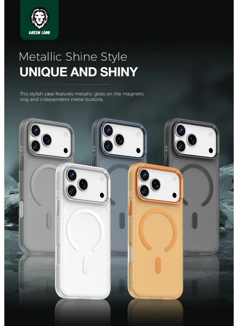 GREEN LION iPhone 17 Pro Max Matte MagSafe X Case / iPhone 17 Pro Max  MagSafe Cover - Orange Titanium - Image 2