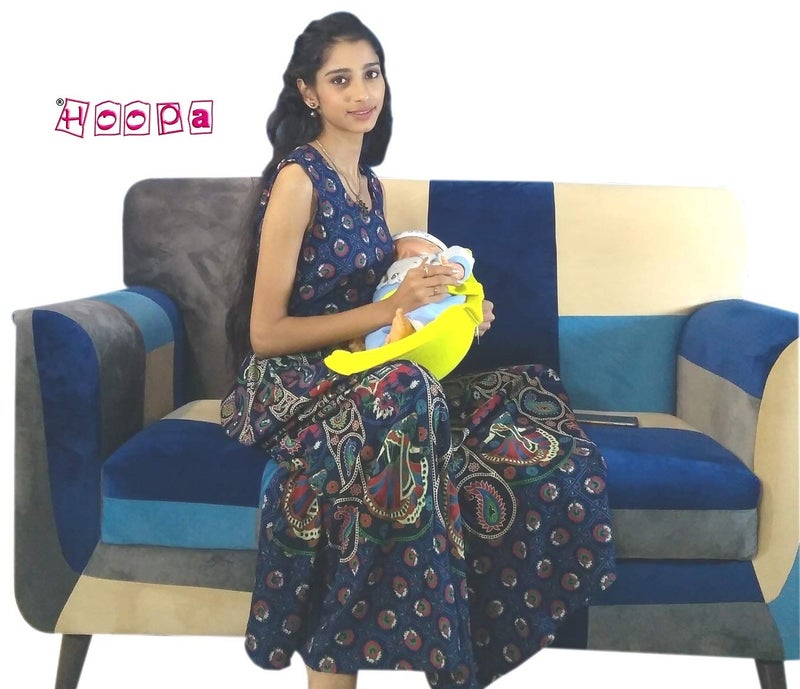 HOOPA وسادة تغذية هووبا، أصفر مشمس | وسادة تغذية | حاملة أطفال | حاملة حديثي الولادة | وسادة رضاعة | حاملة مائلة | وسادة للرضاعة الطبيعية | وسادة للأطفال (أصفر مشمس) - Image 5