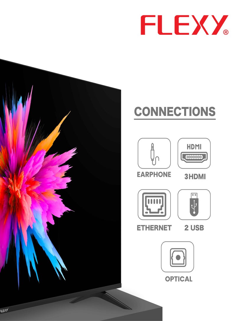 Flexy 60” 4K UHD Smart LED TV, webOS Hub, Dolby Audio, 3 HDMI, Bluetooth, Dual Remotes, YouTube, Netflix, WiFi, Screen Share, 2-Year Warranty  - Image 5