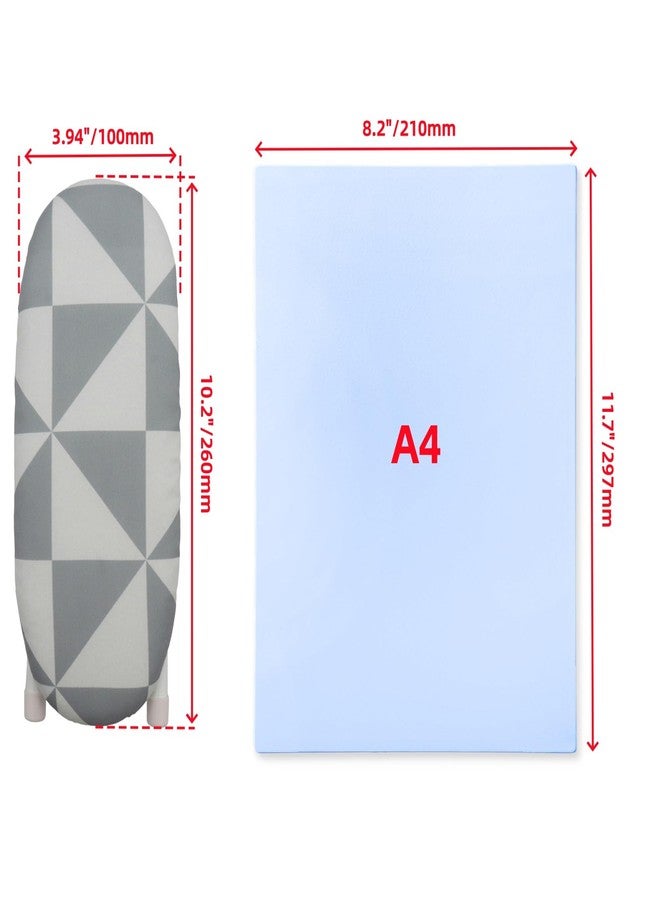 Oedema Mini Ironing Board 10.2" Portable Folding Ironing Board Cloth Cover for Collar Cuff Shoulder Corner (Style 3) - Image 4