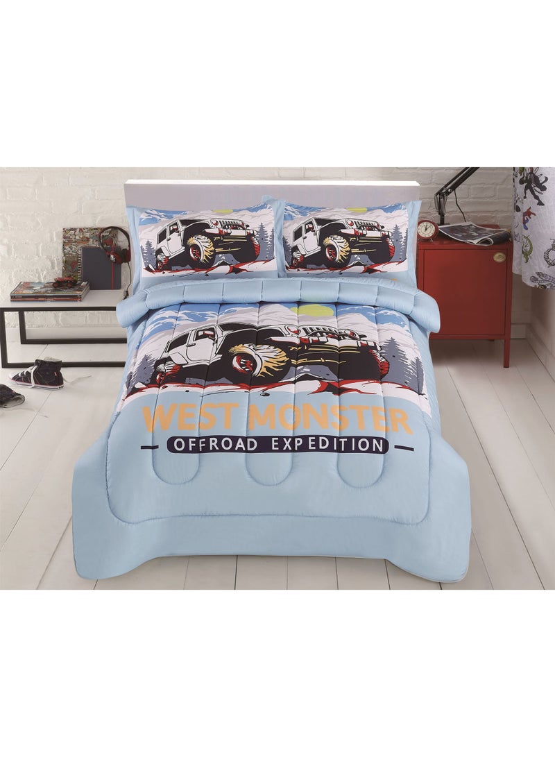 Stargold Extra Soft Best Comforter King Size Microfiber Printed 4 Pieces Set - Image 1