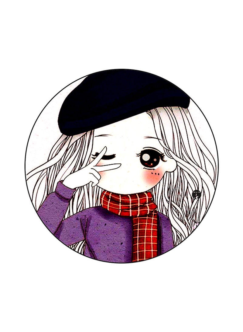 RKN A Girl Printed Mouse Pad Multicolour
