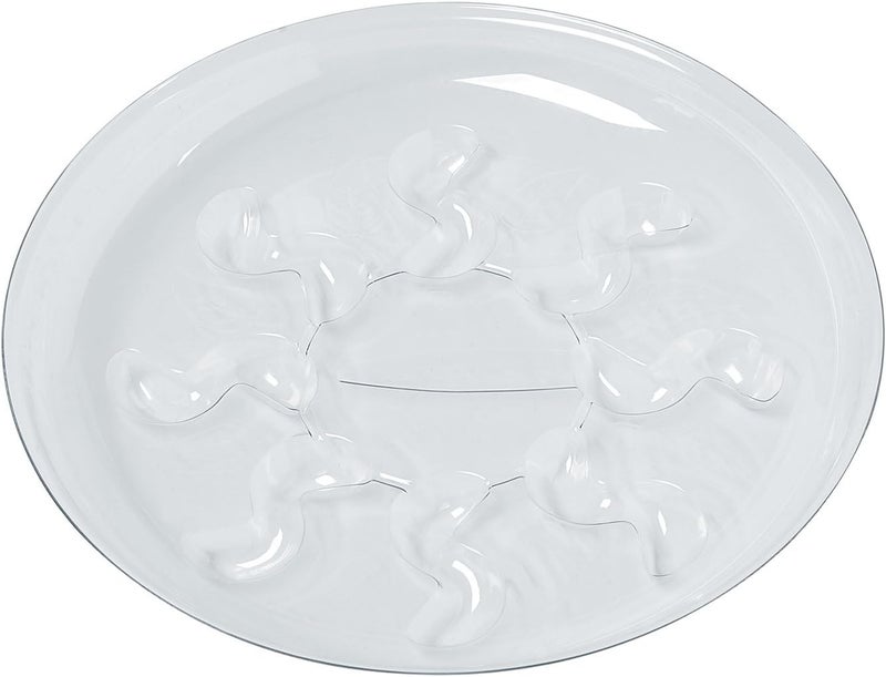 Idyllize Store 5 Pieces of 10 inch Clear Thick Plastic Heavy Duty Sturdy Plant Saucer Drip Trays for pots (10") - Image 3