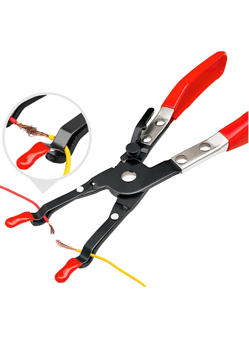 SYOSI Soldering Plier Multi Function Metal Wire Welding Aid Tool Cable Welded Clamp Holding Pliers Premium Materials Humanization Design Wide Applications for Picking up and Fixing Automotive Cables - Image 2