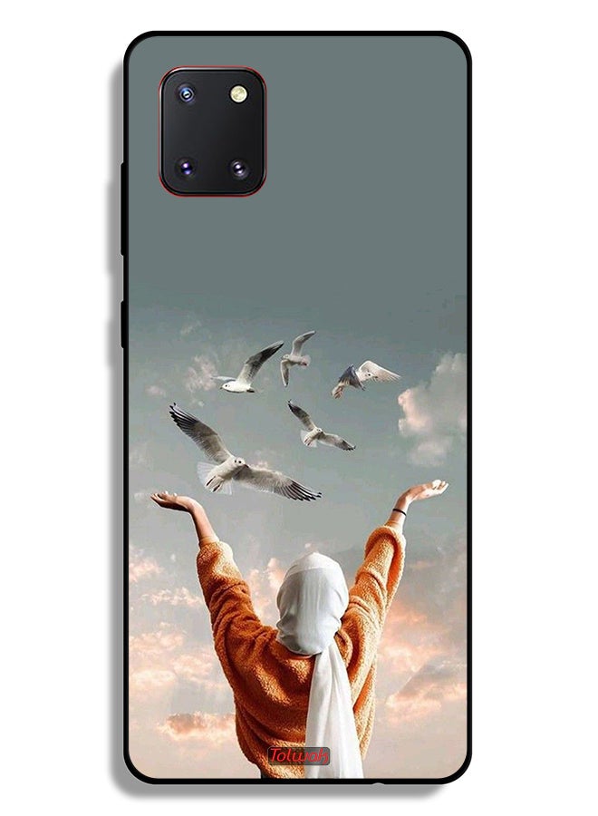 Tolwak Samsung Galaxy Note 10 Lite Protective Case Cover Birds Flying - Image 2