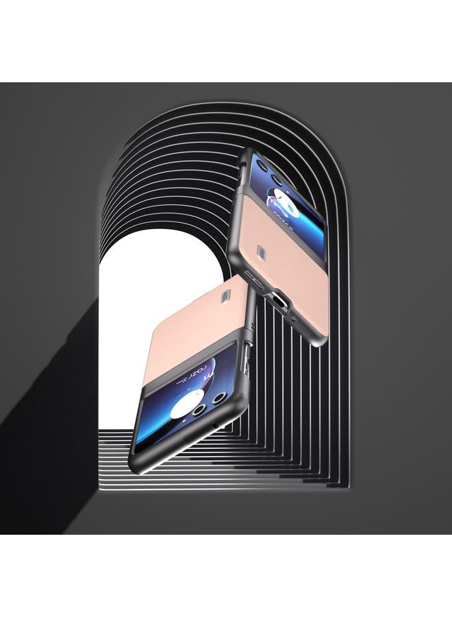 S-TOP Case For Motorola Razr 40 Ultra ABEEL Genuine Leather + PC Litchi Texture Phone Case - Image 5