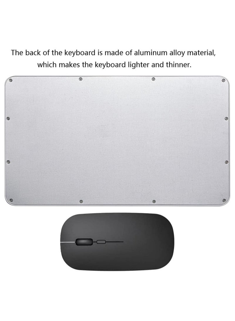 ELTRAZONE Rechargeable Bluetooth Keyboard and Mouse Combo Ultra-Slim Portable Compact Wireless Mouse Keyboard Set for Android Windows Tablet Cell Phone iPhone iPad Pro Air Mini, iPad OS/iOS 13 and above - Image 5