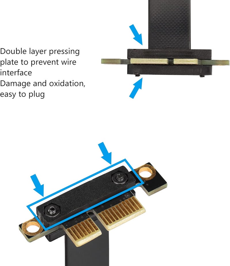 SinLoon PCIE 30 Extension Cable36PIN 1X Extension Cable 90 Degree PCI Express 1X Extend Cardfor 1U2U Chassis 20CM - Image 2