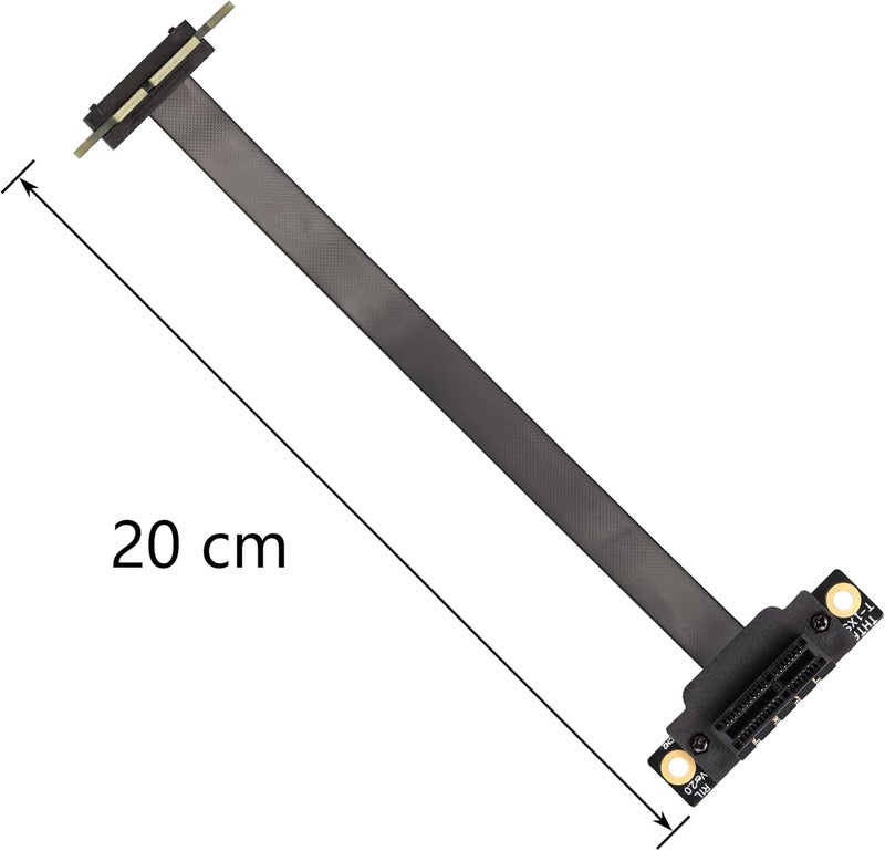 SinLoon PCIE 30 Extension Cable36PIN 1X Extension Cable 90 Degree PCI Express 1X Extend Cardfor 1U2U Chassis 20CM - Image 5