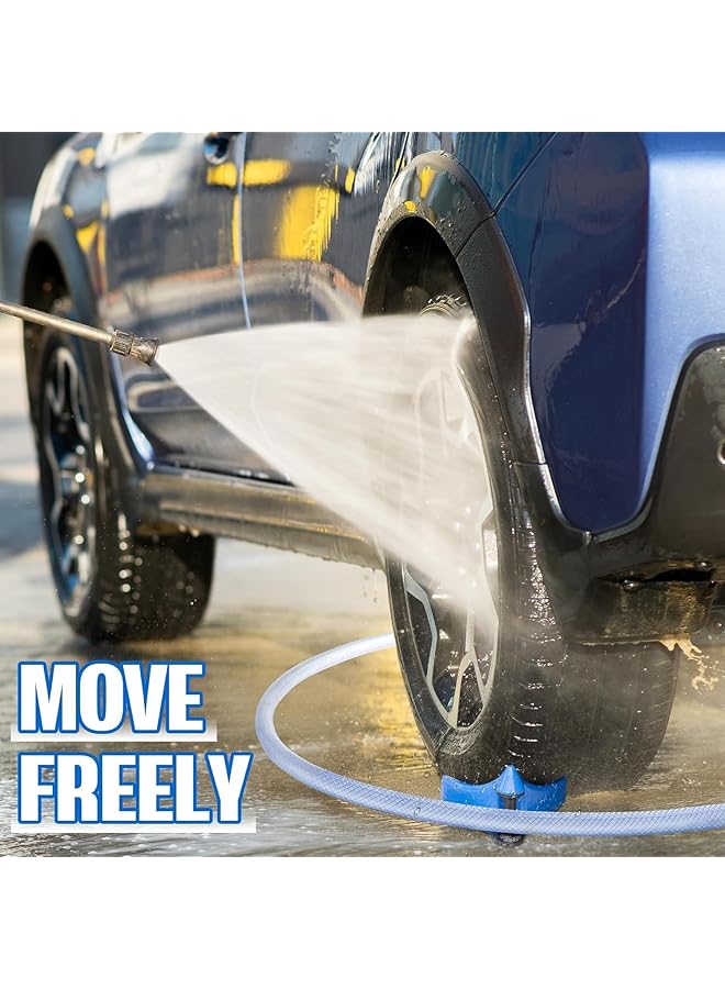 دليل خرطوم السيارة، 4 قطع بكرة خرطوم الإطارات لغسيل السيارات، دليل خرطوم الإطارات التفصيلي لمنع خرطوم غسالة الضغط من الالتصاق أسفل الإطارات، أداة غسيل بلاستيكية للسيارة لتجنب التشابك - Image 5