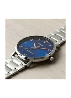CASIO Casio Watch for Women LTP-VT01D-2B2UDF Analog Stainless Steel Band Silver & Blue  - Image 2