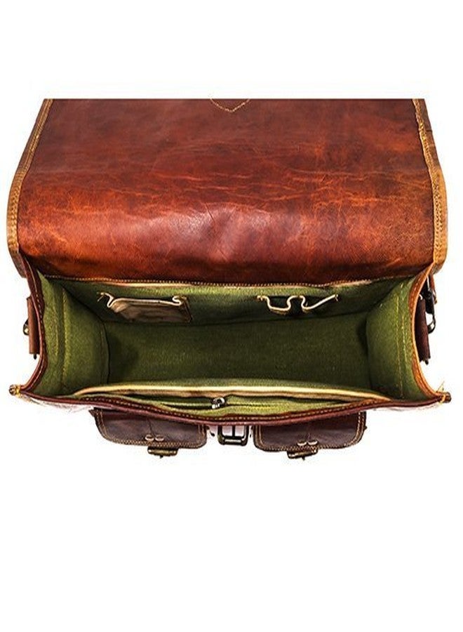 pranjals house 10x13 inch leather laptop bag (Penny Brown) - Image 5