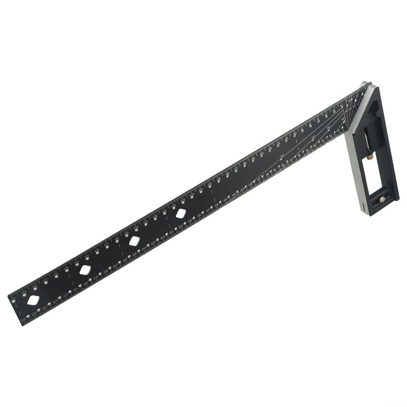 40cm Aluminum Alloy Square Ruler Multifunctional 90 Degree Positioning Marking Measuring Tool For Carpentry - Image 2