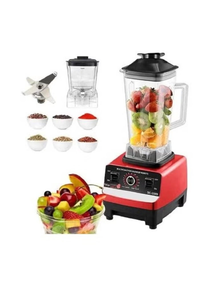 Dreamzon Silver Crest 4500w Heavy Duty Commercial Grade Blender With 2 Jars ( Multicolour ) - Image 1