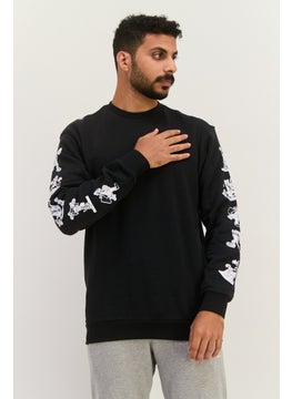 adidas Originals Men Sportswear Fit Long  Sleeves Outdoor Sweatshirt, Black  - Image 1