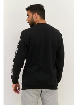 adidas Originals Men Sportswear Fit Long  Sleeves Outdoor Sweatshirt, Black  - Image 3
