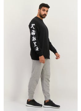 adidas Originals Men Sportswear Fit Long  Sleeves Outdoor Sweatshirt, Black  - Image 4
