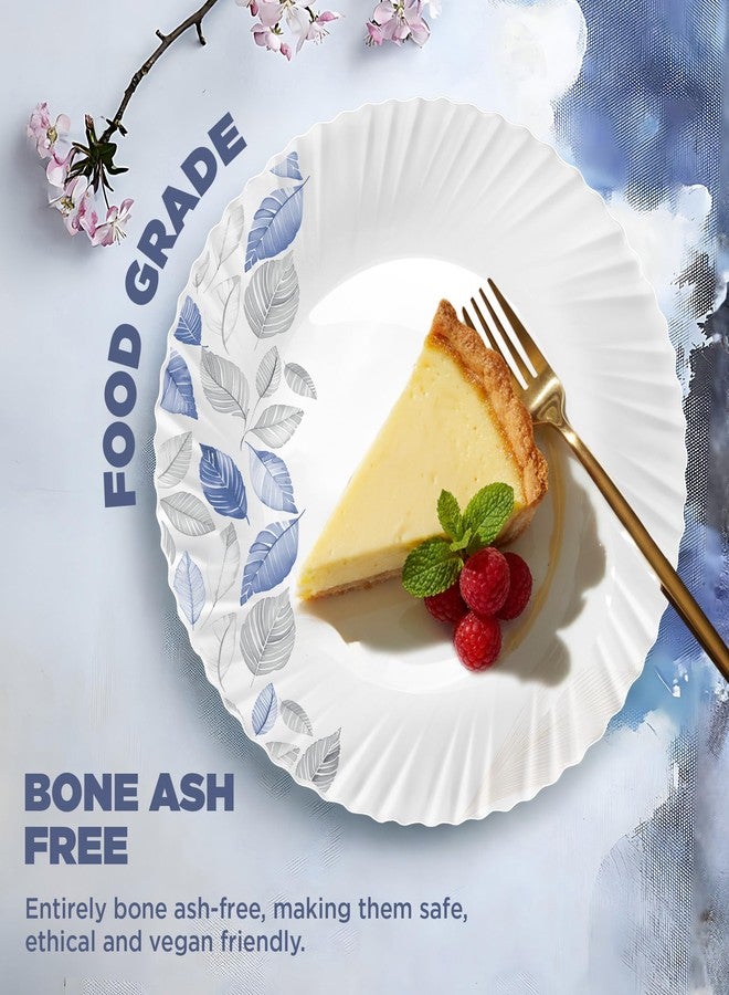 تريو طقم عشاء أوريليا لونيس من تريو باي ميلتون أوبالوير، 6 قطع | يكفي لشخصين | آمن للاستخدام في الميكروويف وغسالة الصحون | خالٍ من رماد العظام | متانة مُقسّاة | أطباق وأوعية | طقم أواني طعام وهدايا - Image 2