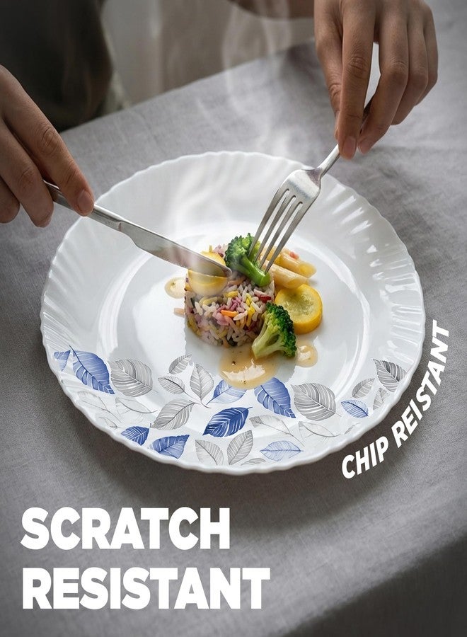 تريو طقم عشاء أوريليا لونيس من تريو باي ميلتون أوبالوير، 6 قطع | يكفي لشخصين | آمن للاستخدام في الميكروويف وغسالة الصحون | خالٍ من رماد العظام | متانة مُقسّاة | أطباق وأوعية | طقم أواني طعام وهدايا - Image 3