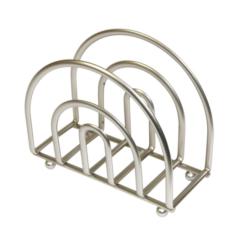 Home Basics Home Basics Paper Satin Nickel Collection Napkin Holder Misc 550 L x 275 W x 450 H 