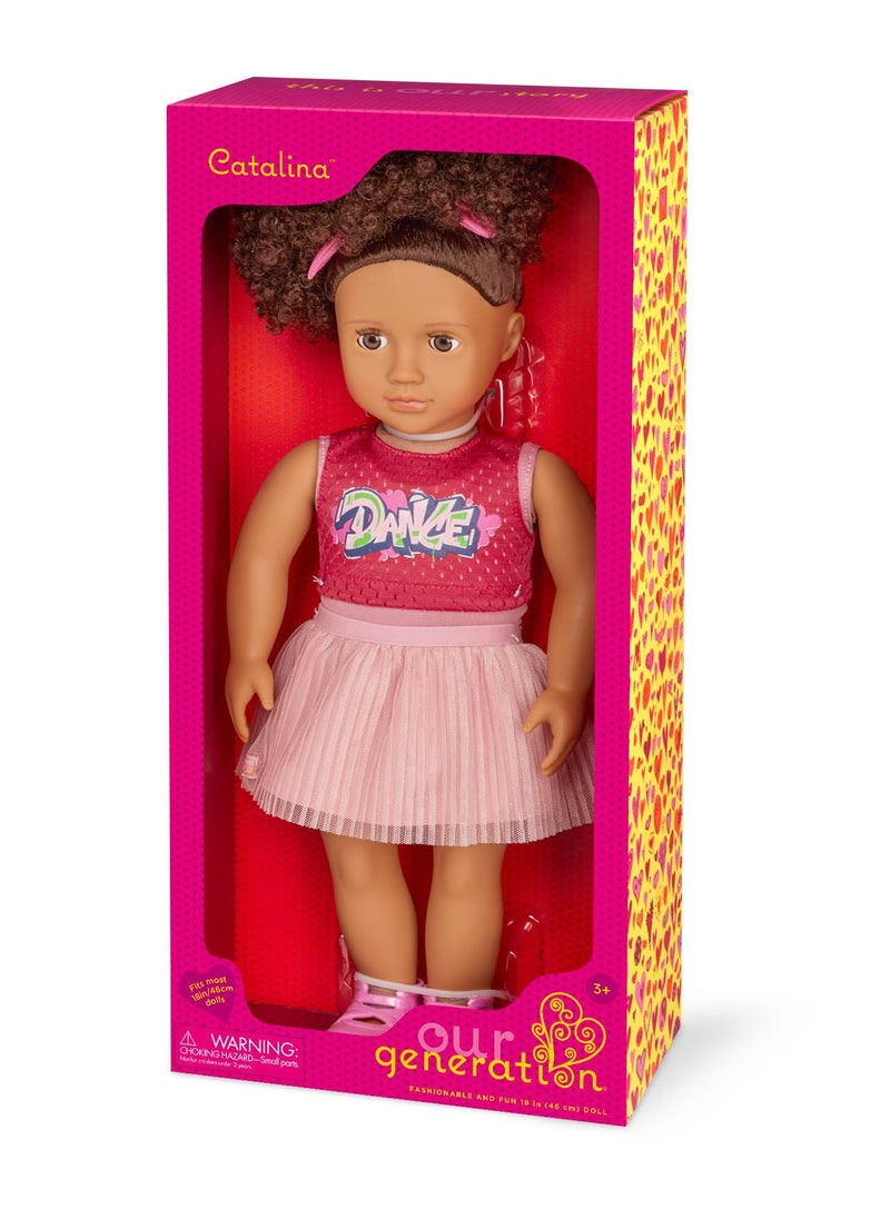 Our Generation - Catalina 18 Inch Doll With Ballet & Hip-Hop Outfit Girl Doll Play Doll Material : Plastic Age: 3 Years And Up - Image 1